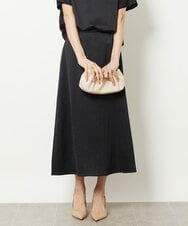 FMHGV39190 MICHEL KLEIN(ミッシェルクラン) ［セットアップ対応］アンティークサテンスカート イエロー(25)
