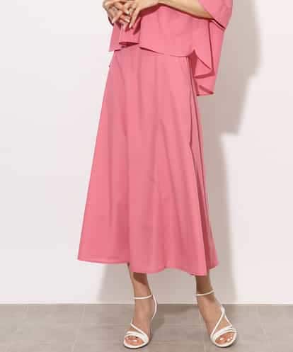 FMHHA08220 MICHEL KLEIN [セットアップ対応]フレンチリネンフフレアースカート