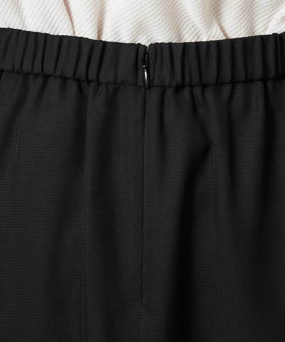 FMHHD04290 MICHEL KLEIN(ミッシェルクラン) [セットアップ対応]メッシュフレアスカート ブラック