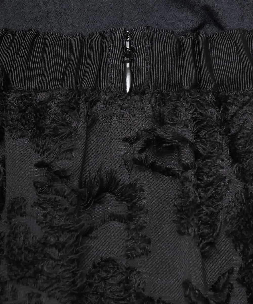 FMHHD05260 MICHEL KLEIN(ミッシェルクラン) フラワージャカードペンシルスカート ブラック