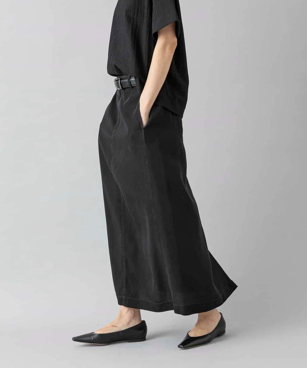 FMHHD18260 MICHEL KLEIN(ミッシェルクラン) ライトデニムスカート ネイビー