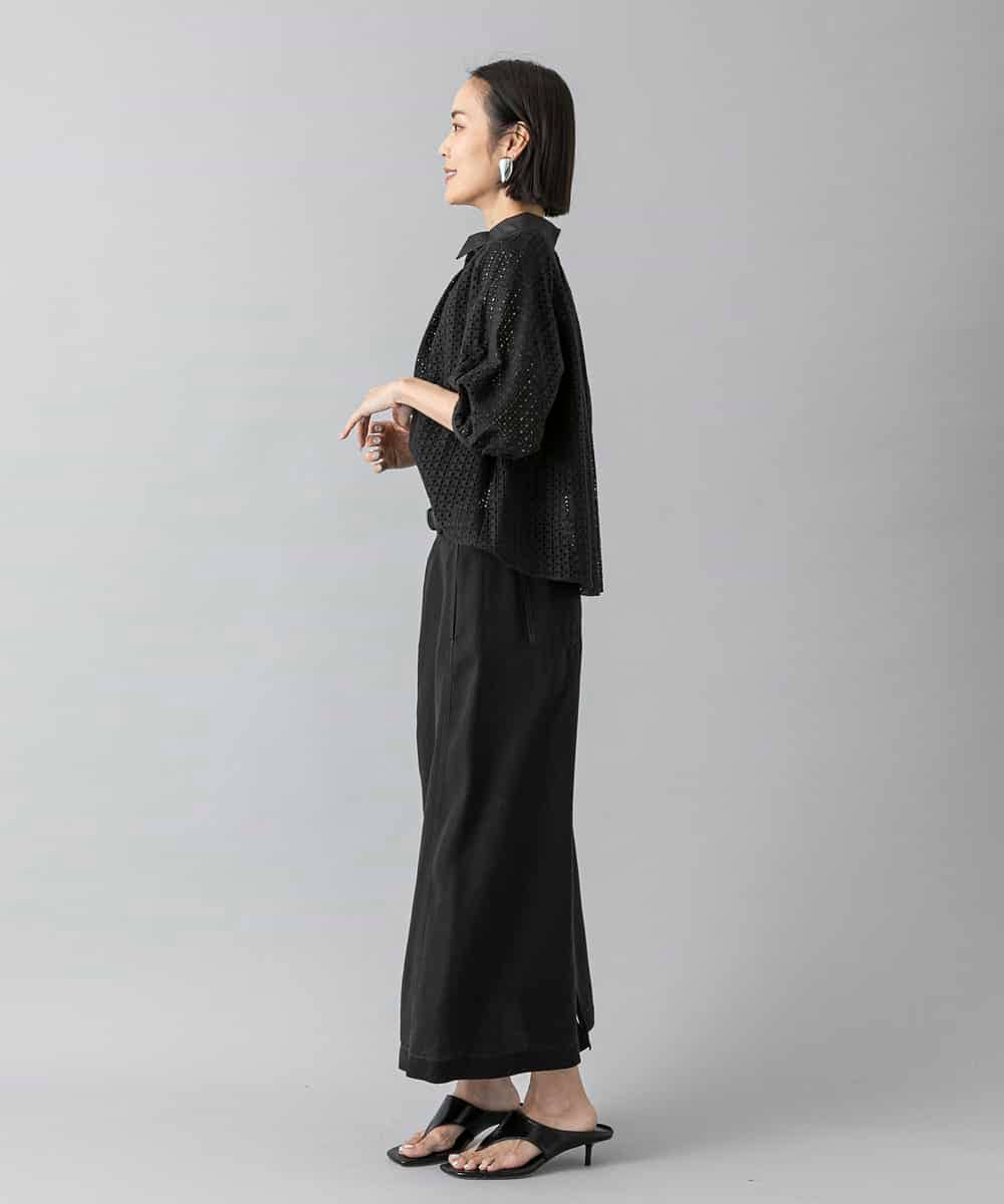 FMHHD18260 MICHEL KLEIN(ミッシェルクラン) ライトデニムスカート ネイビー