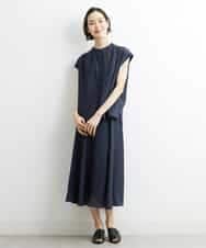 FMHHS49210 MICHEL KLEIN(ミッシェルクラン) [セットアップ対応]ナイロンソフトローンフレアスカート イエロー(25)