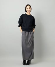 FMHJA21250 MICHEL KLEIN(ミッシェルクラン) [セットアップ対応]ナロースカート ダークグレー