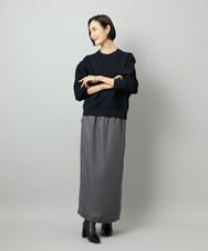 FMHJA21250 MICHEL KLEIN(ミッシェルクラン) [セットアップ対応]ナロースカート ダークグレー