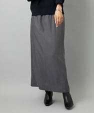 FMHJA21250 MICHEL KLEIN(ミッシェルクラン) [セットアップ対応]ナロースカート ダークグレー