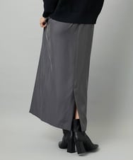 FMHJA21250 MICHEL KLEIN(ミッシェルクラン) [セットアップ対応]ナロースカート ダークグレー