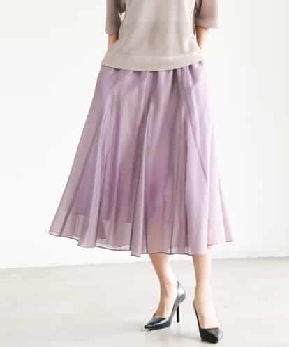 FMHJD02270 MICHEL KLEIN シアーフレアスカート