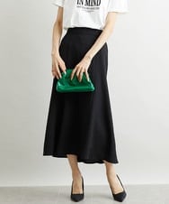 FMHJS12230 MICHEL KLEIN(ミッシェルクラン) [セットアップ対応]ミディ丈マーメイドスカート ブラック(94)