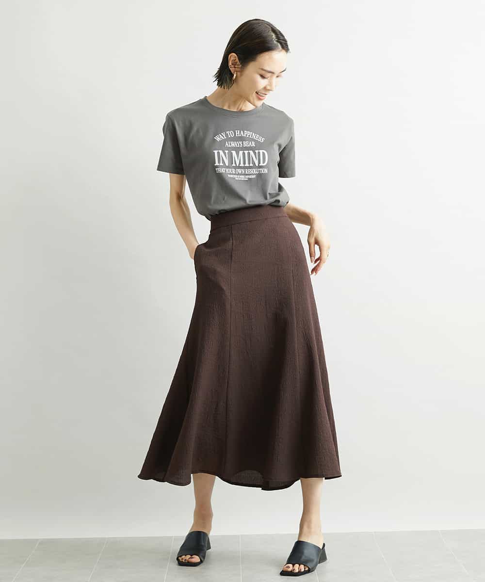 FMHJS12230 MICHEL KLEIN(ミッシェルクラン) [セットアップ対応]ミディ丈マーメイドスカート ブラック(94)