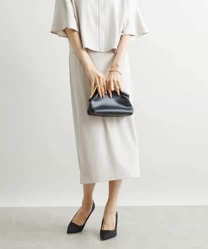 FMHJS13230 MICHEL KLEIN [セットアップ対応/機能素材]サイドスリットジャージーペンシルスカート