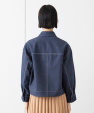 FMJAA02330 MICHEL KLEIN(ミッシェルクラン) デニムライクブルゾン インディゴ(58)