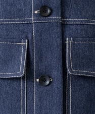 FMJAA02330 MICHEL KLEIN(ミッシェルクラン) デニムライクブルゾン インディゴ(58)