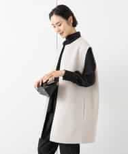 FMJAA07510 MICHEL KLEIN(ミッシェルクラン) SUPER100sラムウールノーカラージレ アイボリー
