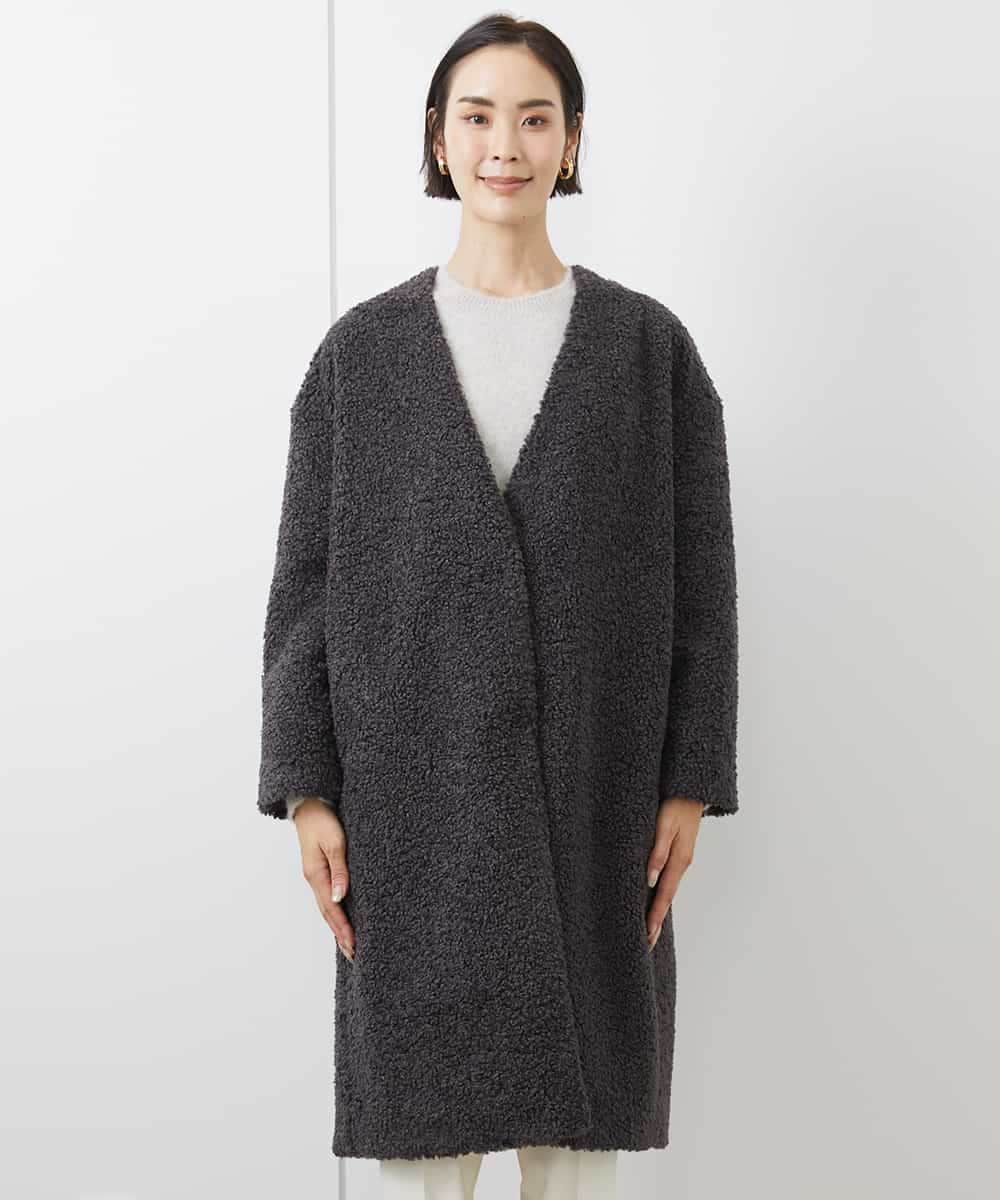 ノーカラーボアコート(ノーカラーコート) | MICHEL KLEIN(ミッシェルクラン)｜イトキンオンラインストア