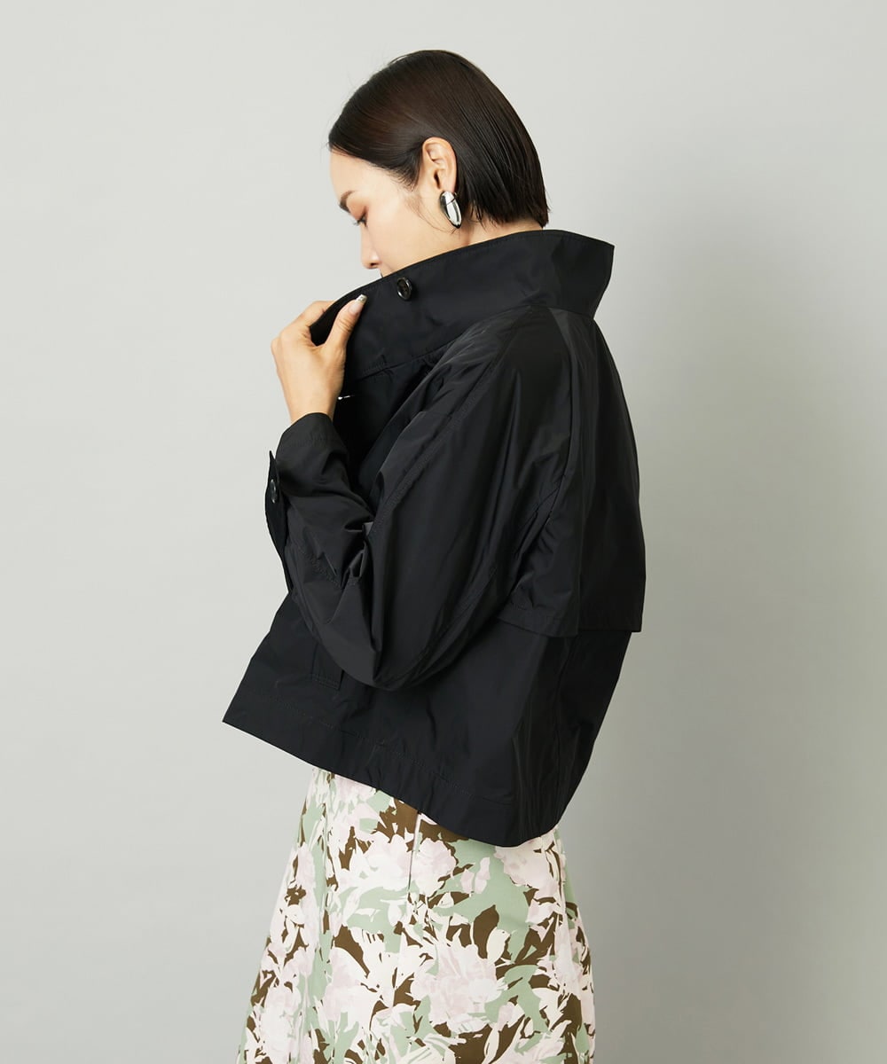 FMJAD11390 MICHEL KLEIN(ミッシェルクラン) スタンドカラーショートブルゾン ベージュ