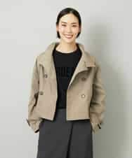 FMJAD11390 MICHEL KLEIN(ミッシェルクラン) スタンドカラーショートブルゾン ベージュ