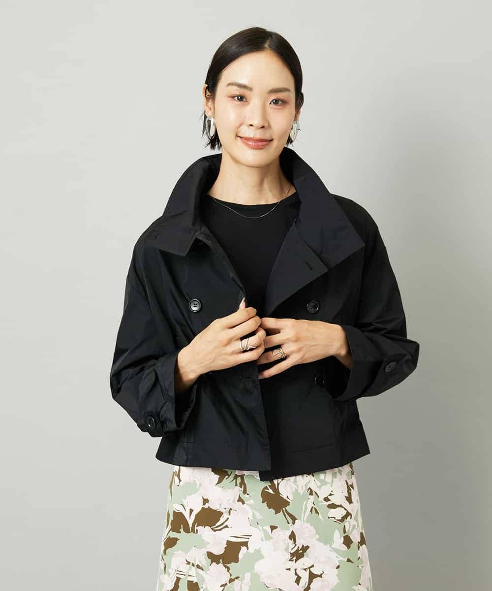 FMJAD11390 MICHEL KLEIN(ミッシェルクラン) スタンドカラーショートブルゾン ベージュ