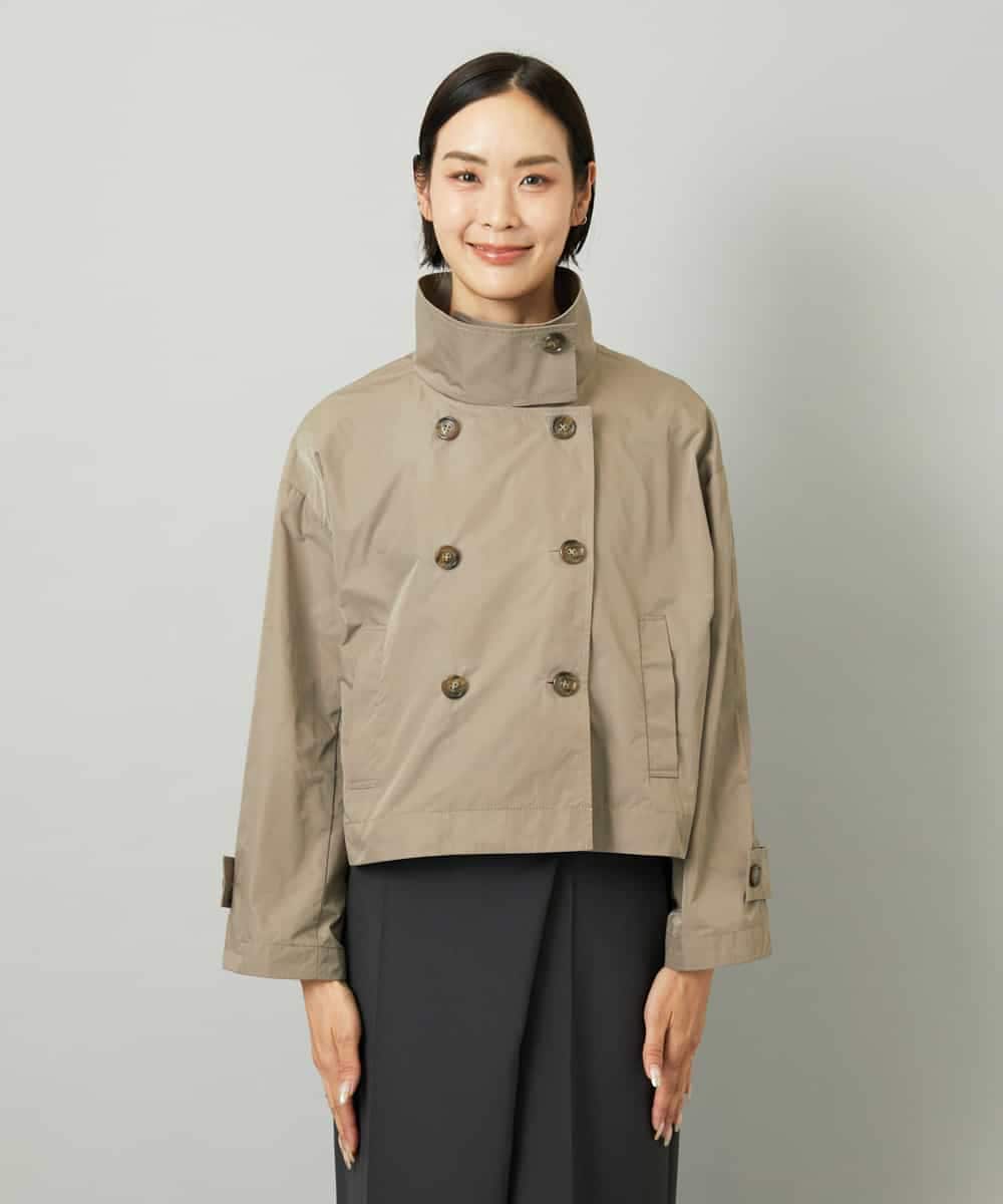FMJAD11390 MICHEL KLEIN(ミッシェルクラン) スタンドカラーショートブルゾン ベージュ