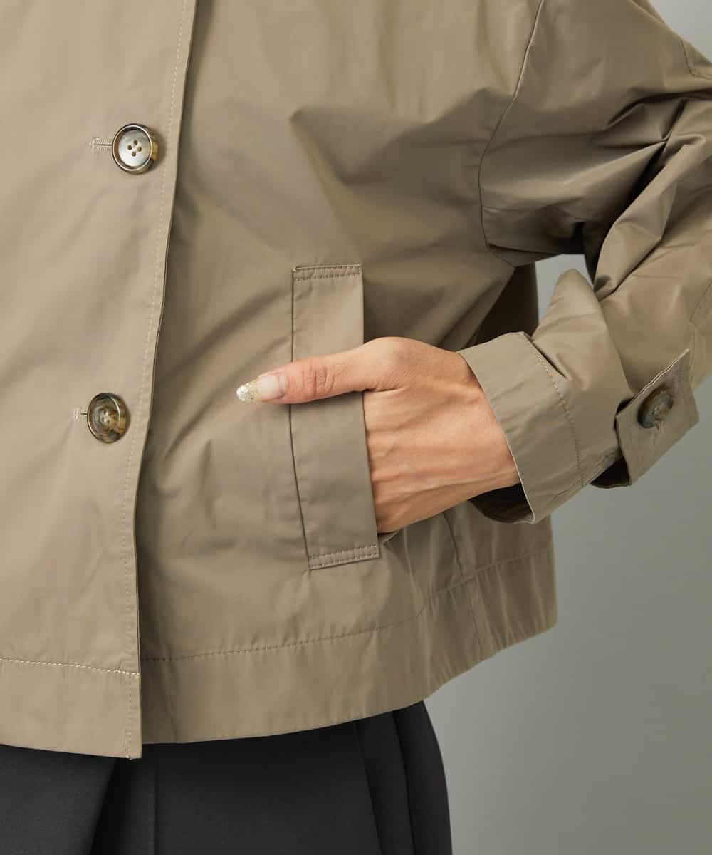FMJAD11390 MICHEL KLEIN(ミッシェルクラン) スタンドカラーショートブルゾン ベージュ