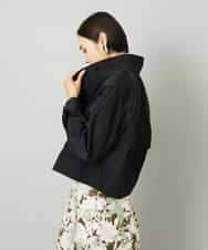 FMJAD11390 MICHEL KLEIN(ミッシェルクラン) スタンドカラーショートブルゾン ブラック