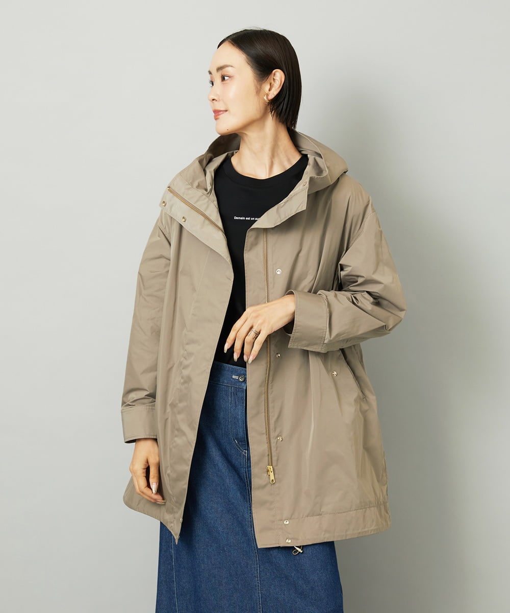 FMJAD12490 MICHEL KLEIN(ミッシェルクラン) キルトライナー付きフードコート ベージュ