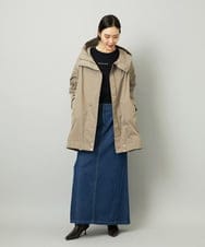 FMJAD12490 MICHEL KLEIN(ミッシェルクラン) キルトライナー付きフードコート ベージュ