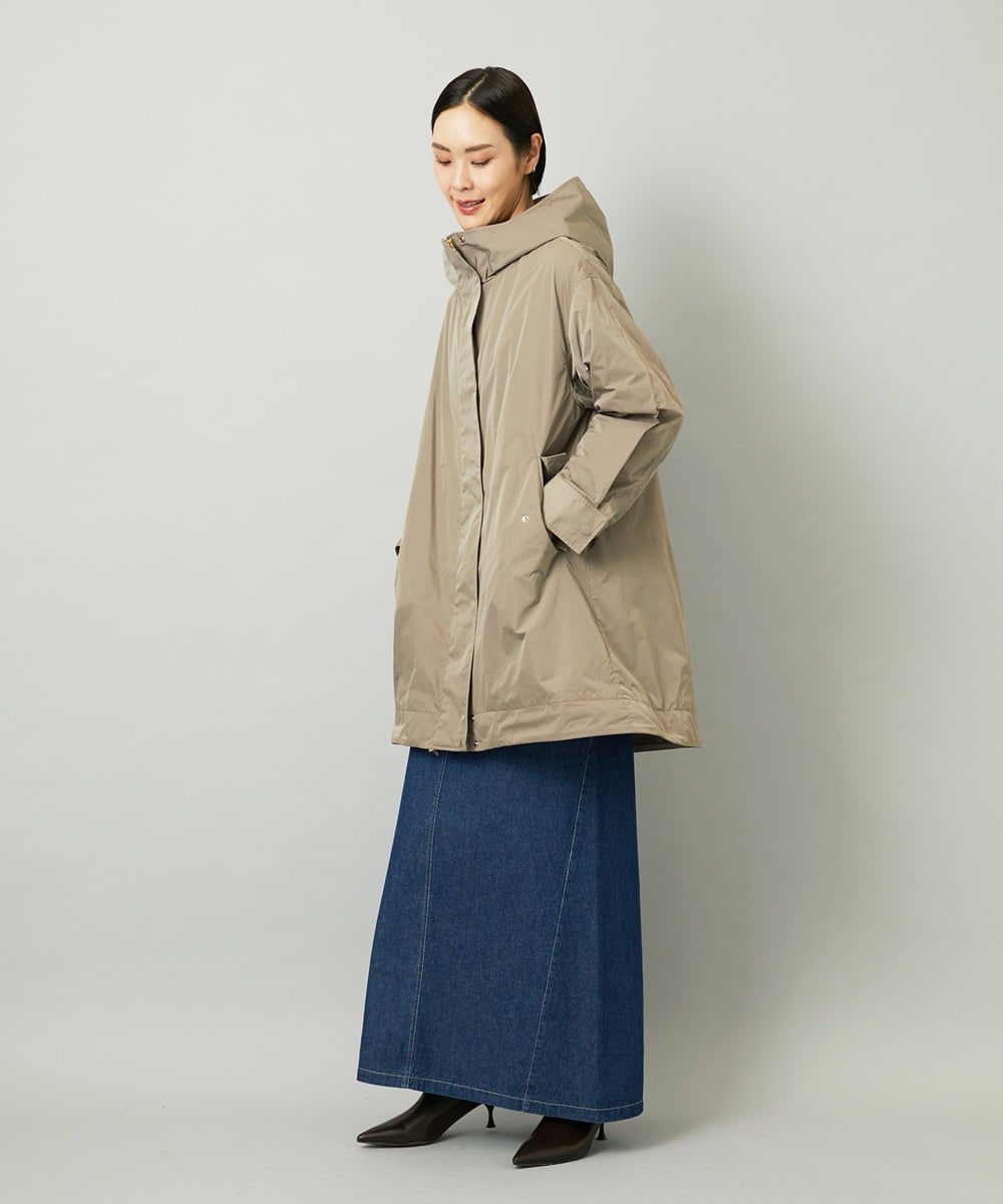 FMJAD12490 MICHEL KLEIN(ミッシェルクラン) キルトライナー付きフードコート ベージュ