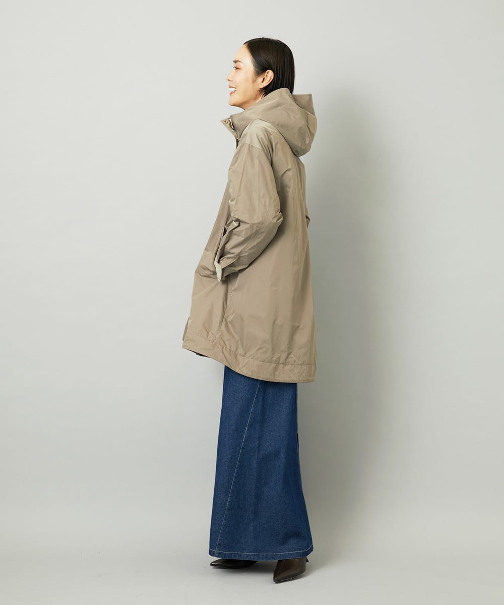 FMJAD12490 MICHEL KLEIN(ミッシェルクラン) キルトライナー付きフードコート ベージュ