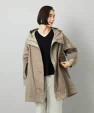 FMJAD12490 MICHEL KLEIN(ミッシェルクラン) キルトライナー付きフードコート ベージュ