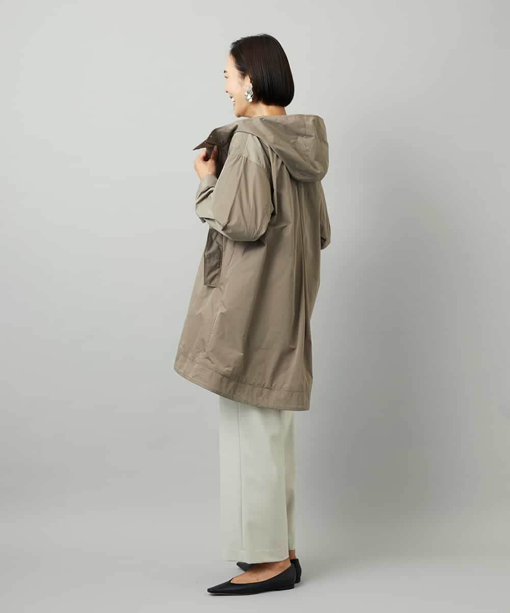 FMJAD12490 MICHEL KLEIN(ミッシェルクラン) キルトライナー付きフードコート ベージュ