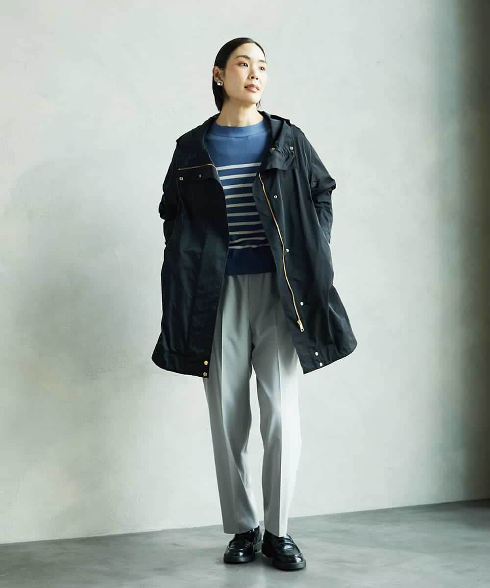 FMJAD12490 MICHEL KLEIN(ミッシェルクラン) キルトライナー付きフードコート ベージュ