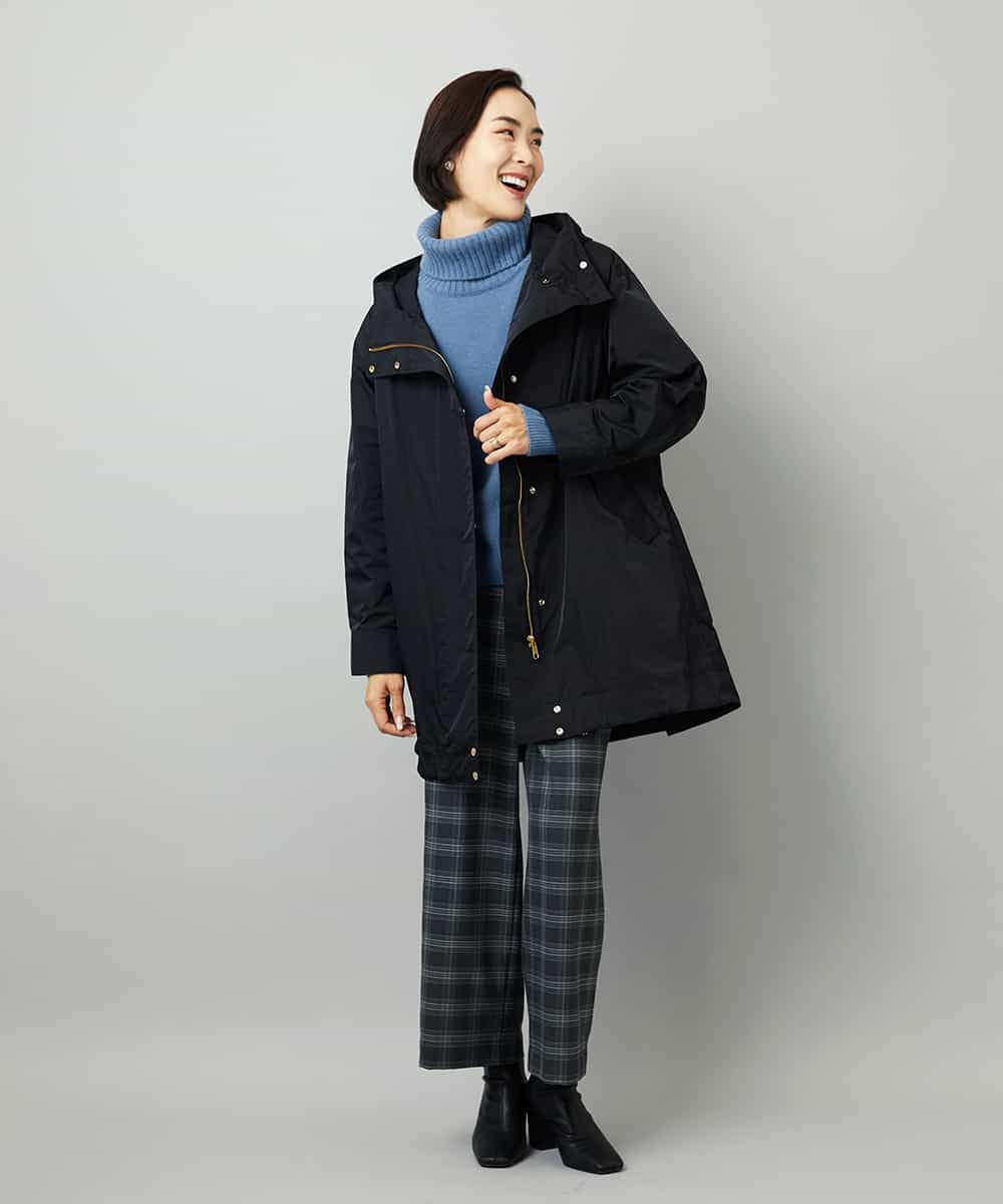 FMJAD12490 MICHEL KLEIN(ミッシェルクラン) キルトライナー付きフードコート ベージュ
