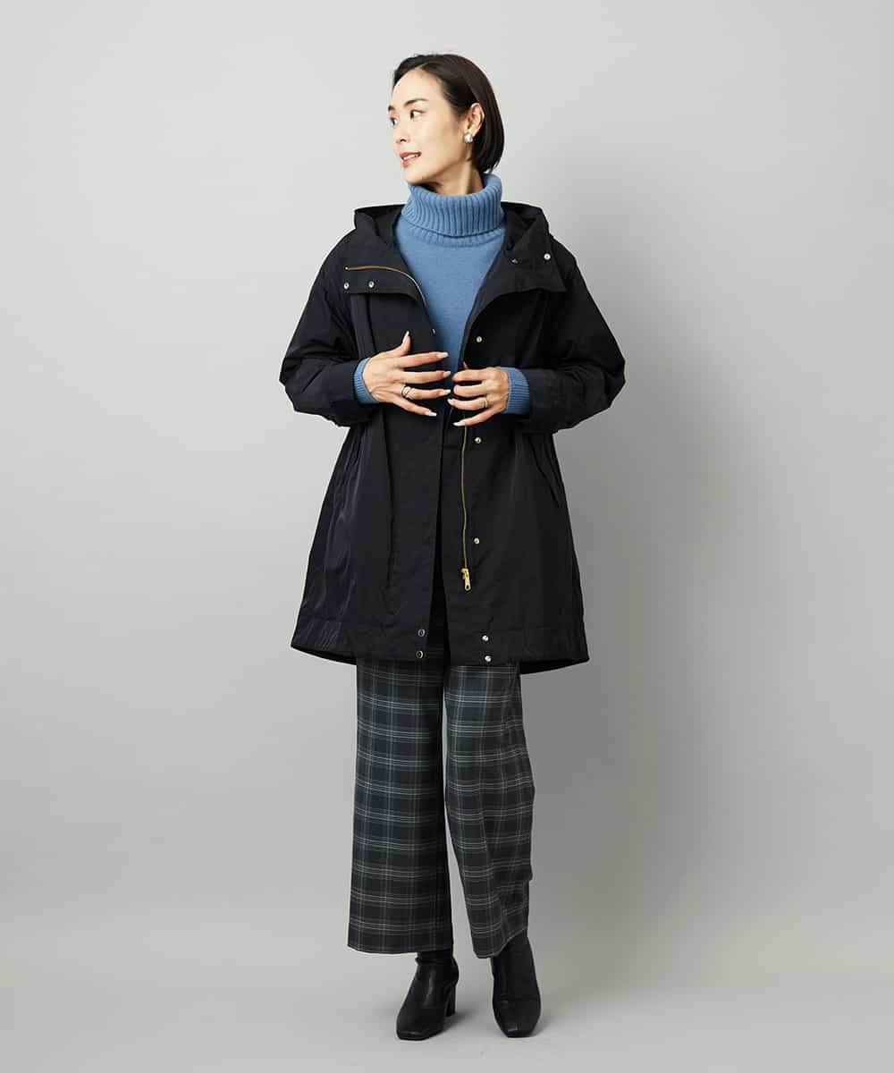 FMJAD12490 MICHEL KLEIN(ミッシェルクラン) キルトライナー付きフードコート ベージュ