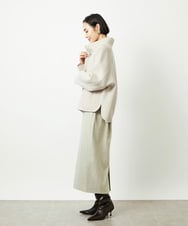 FMJAD15530 MICHEL KLEIN(ミッシェルクラン) スタンドカラーショートコート ベージュ