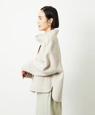 FMJAD15530 MICHEL KLEIN(ミッシェルクラン) スタンドカラーショートコート ベージュ