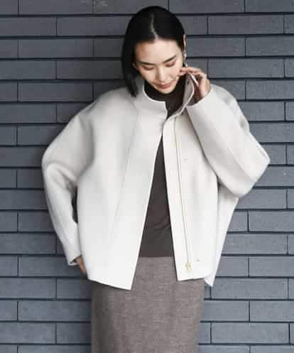 FMJAD15530 MICHEL KLEIN スタンドカラーショートコート