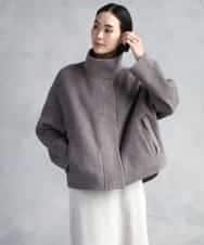 FMJAD15530 MICHEL KLEIN(ミッシェルクラン) スタンドカラーショートコート ベージュ