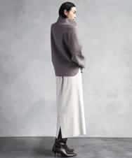 FMJAD15530 MICHEL KLEIN(ミッシェルクラン) スタンドカラーショートコート ベージュ