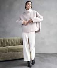 FMJAD15530 MICHEL KLEIN(ミッシェルクラン) スタンドカラーショートコート ベージュ