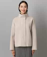 FMJAD15530 MICHEL KLEIN(ミッシェルクラン) スタンドカラーショートコート ベージュ