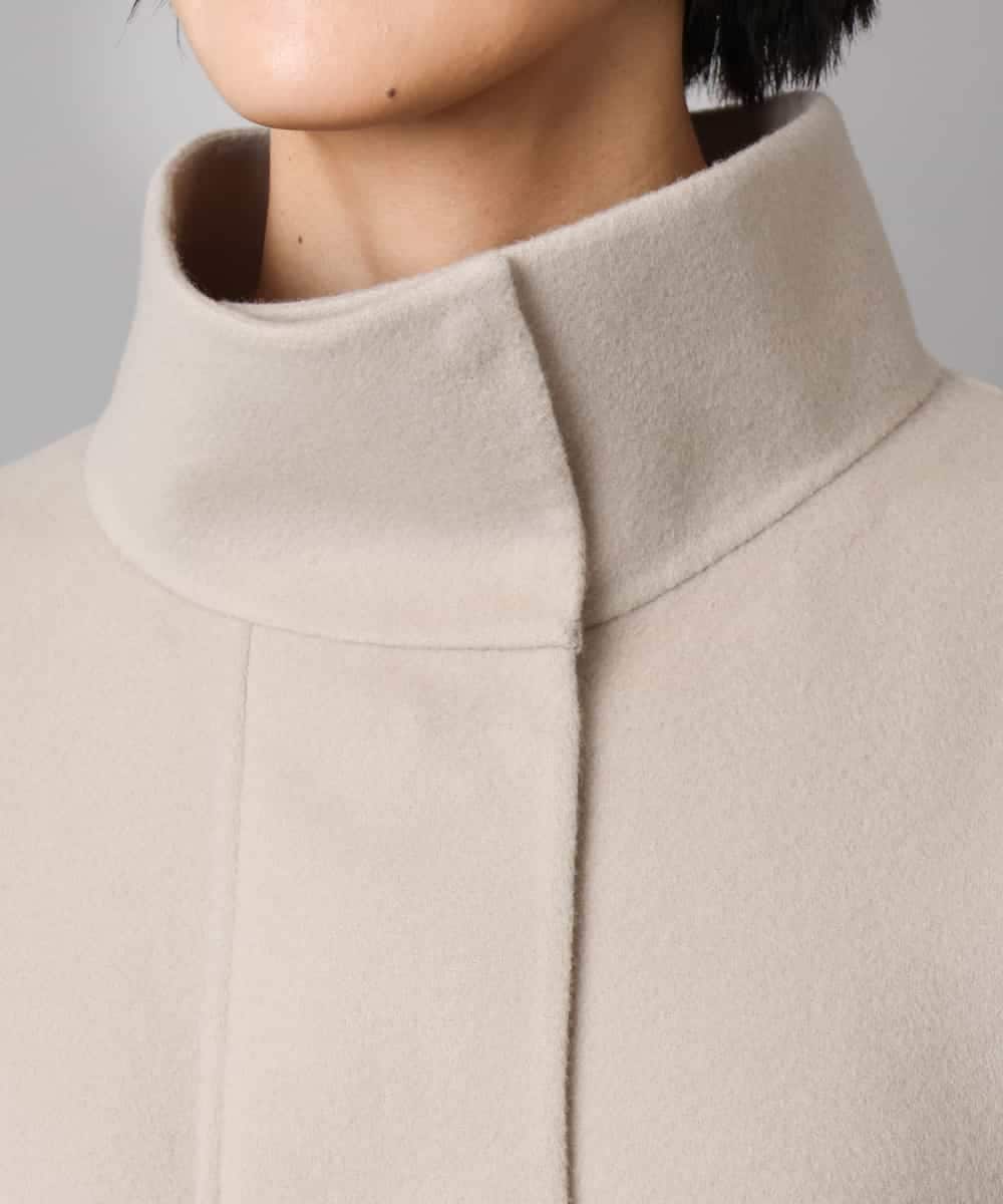 FMJAD15530 MICHEL KLEIN(ミッシェルクラン) スタンドカラーショートコート ベージュ