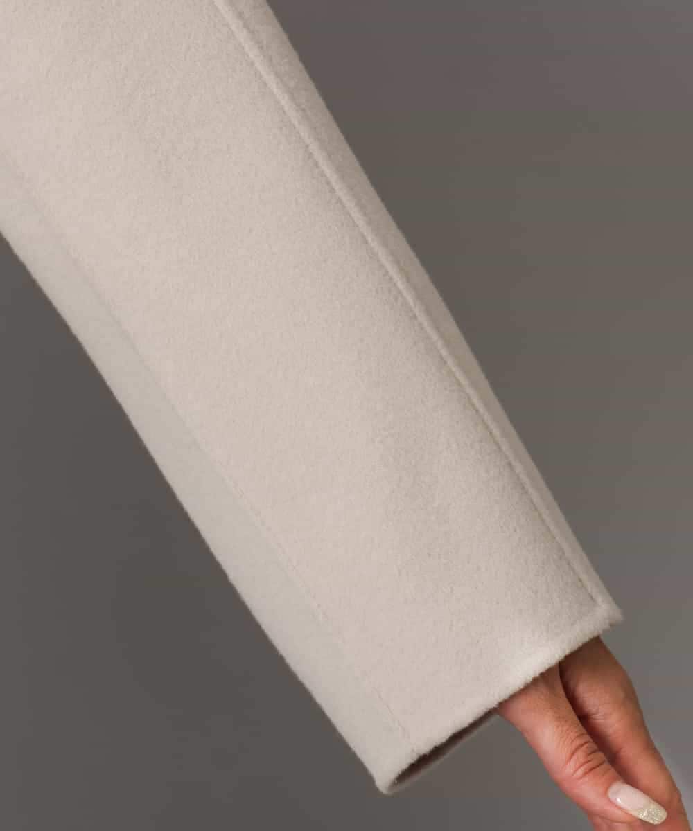 FMJAD15530 MICHEL KLEIN(ミッシェルクラン) スタンドカラーショートコート ベージュ