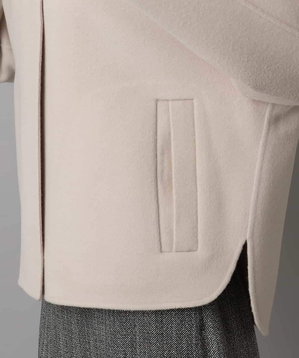 FMJAD15530 MICHEL KLEIN(ミッシェルクラン) スタンドカラーショートコート ベージュ