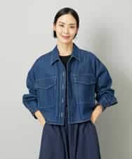 FMJAD31260 MICHEL KLEIN(ミッシェルクラン) [セットアップ対応]デニムダブルポケットブルゾン ネイビー