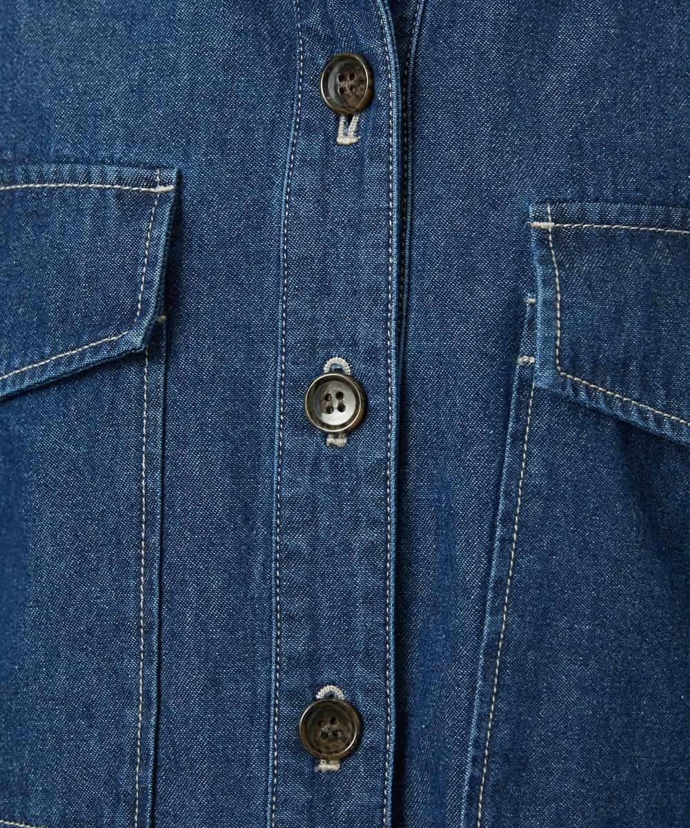 FMJAD31260 MICHEL KLEIN(ミッシェルクラン) [セットアップ対応]デニムダブルポケットブルゾン ネイビー