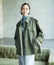 FMJAD41460 MICHEL KLEIN(ミッシェルクラン) [セットアップ対応]ミリタリーカバーオール カーキ