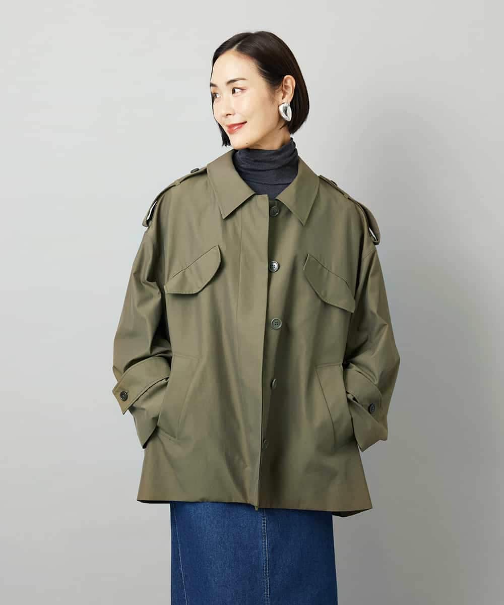 FMJAD41460 MICHEL KLEIN(ミッシェルクラン) [セットアップ対応]ミリタリーカバーオール カーキ