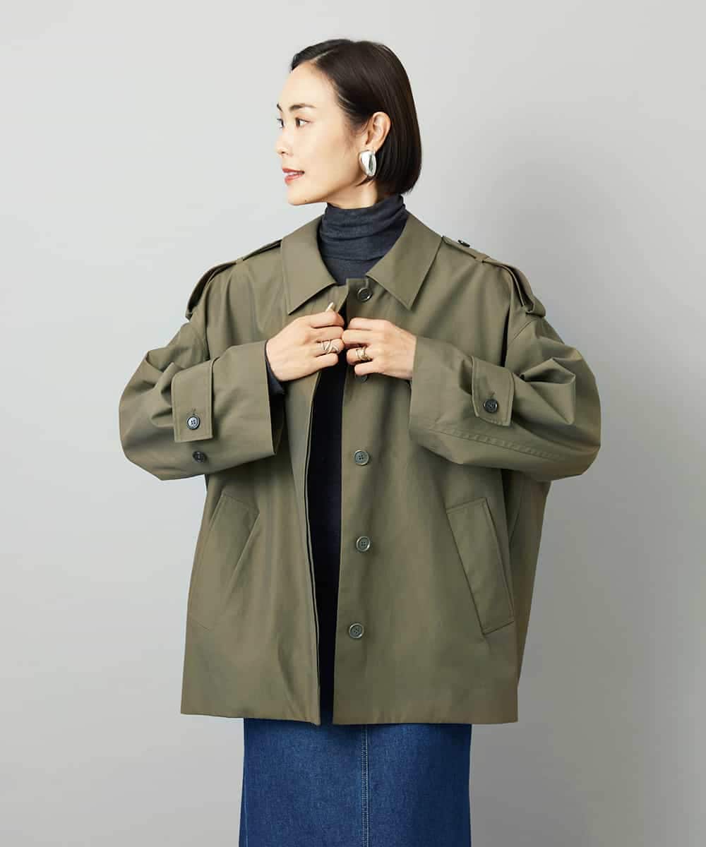 FMJAD41460 MICHEL KLEIN(ミッシェルクラン) [セットアップ対応]ミリタリーカバーオール カーキ