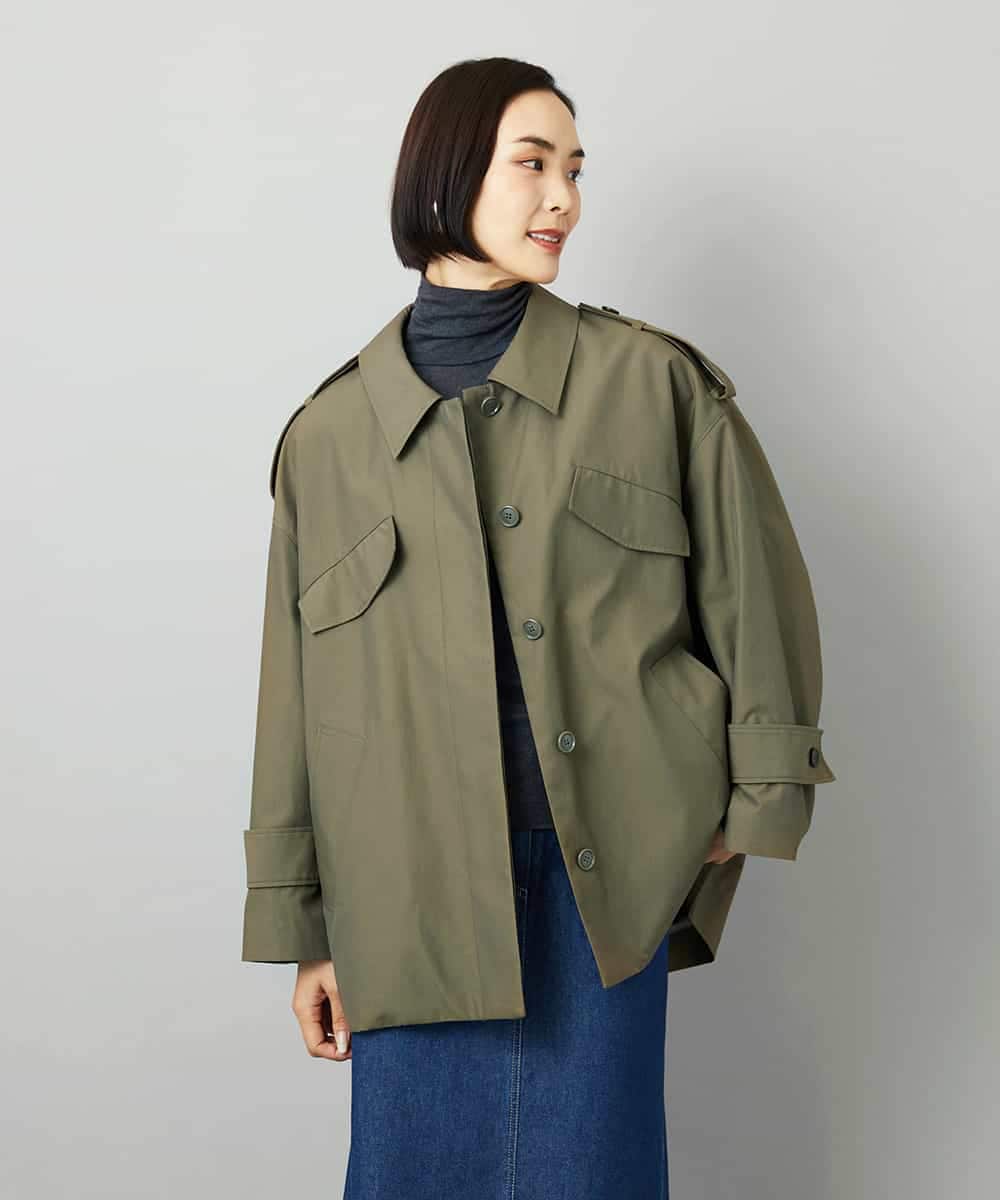 FMJAD41460 MICHEL KLEIN(ミッシェルクラン) [セットアップ対応]ミリタリーカバーオール カーキ